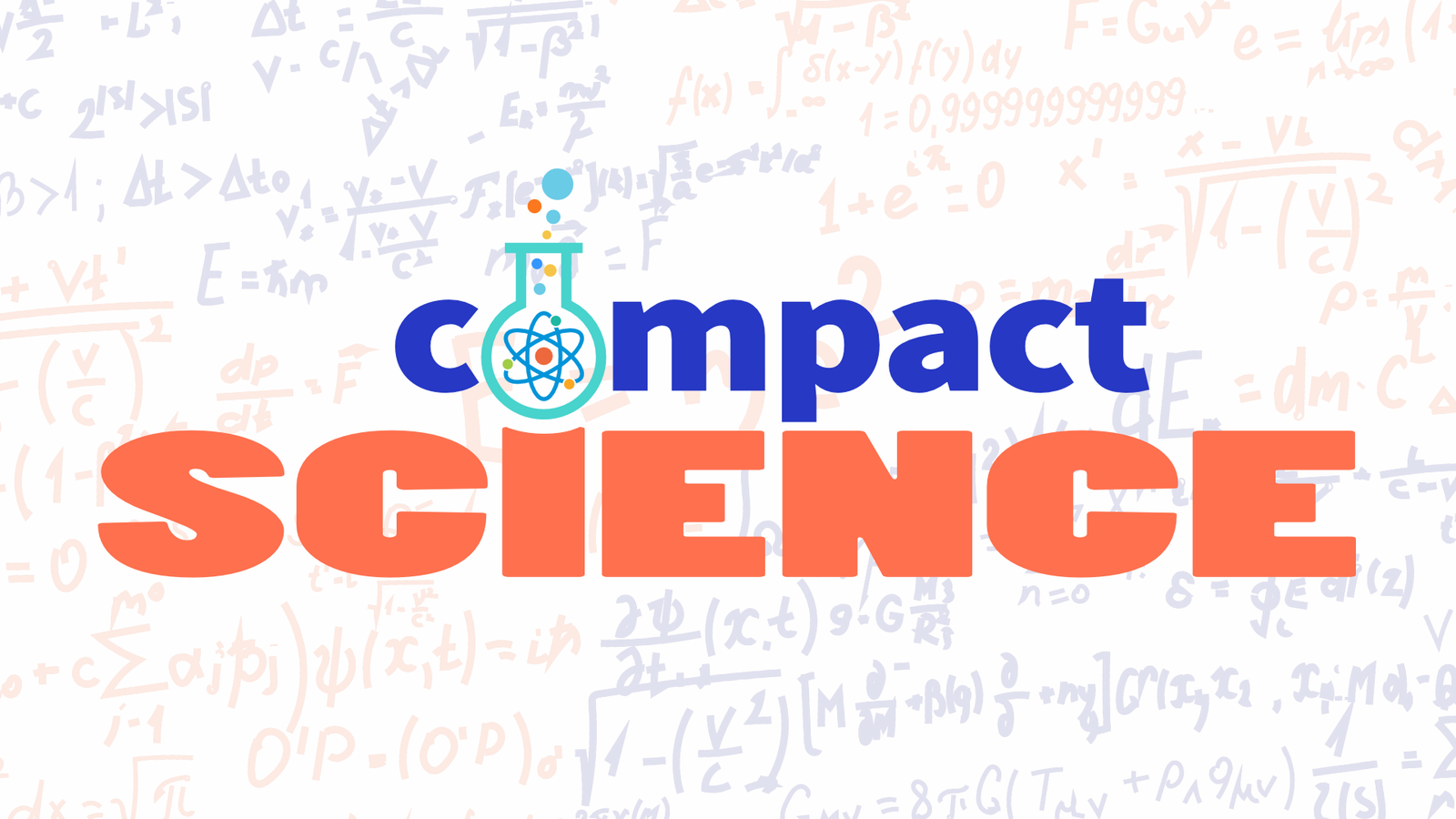 Compact Science logo card branded identity treatment